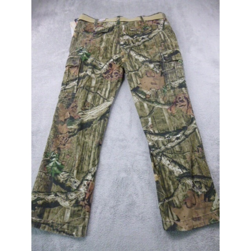 Wear First Cargo Pants Mens Size 40x30 685 Legacy Mossy Oak Infinity Camo Belted - Picture 3 of 16